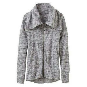 Athleta Kickback Full Zip Gray Sweatshirt